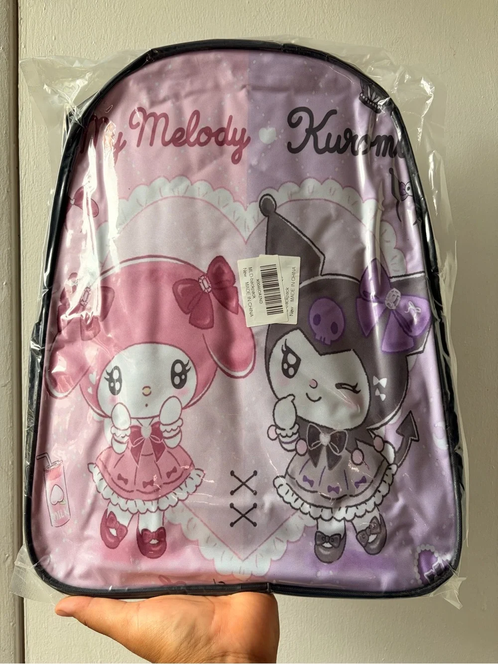 Sanrio My Melody & Kuromi Pink Purple Kids Backpack
